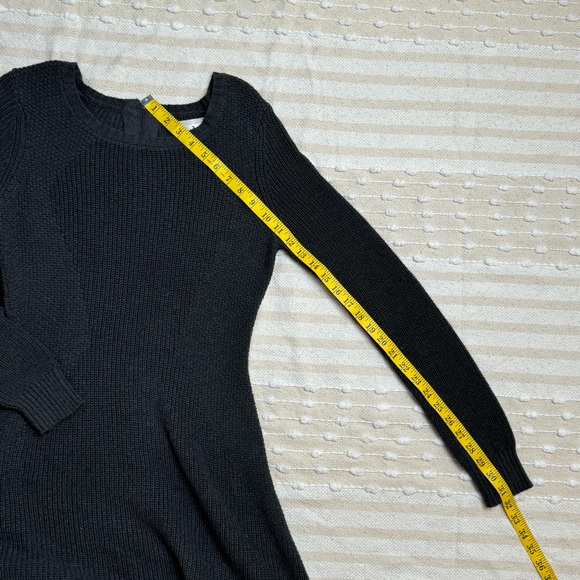 Anthropologie Ruby Moon gray knit long sleeve sweater skater dress size m - Picture 9 of 11